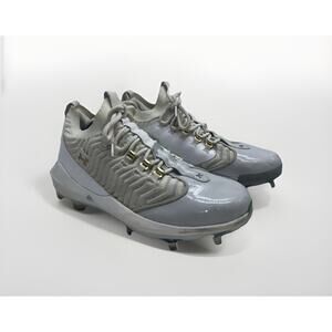 Under Armour Shoes Mens Size 12.5 White Gold Hove Baseball 3027445-100